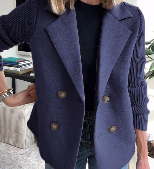 SORELLE™ - Chic Knit-Sleeve Blazer