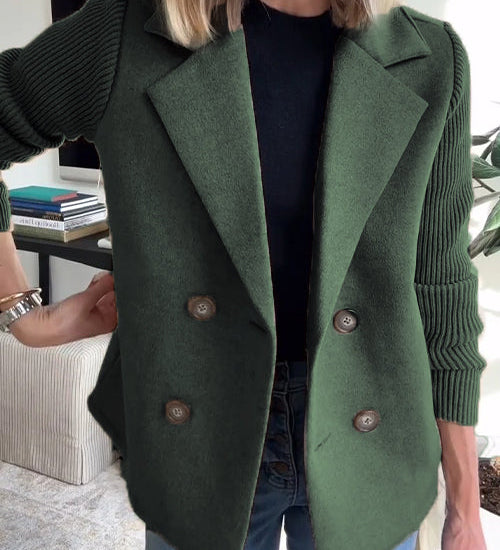 SORELLE™ - Chic Knit-Sleeve Blazer