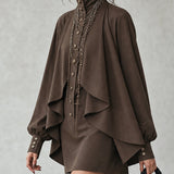 Ophelia | Mini Dress with High-Neck Cape