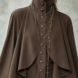 Ophelia | Mini Dress with High-Neck Cape