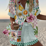 Clementine - Fruit Pattern Short Set