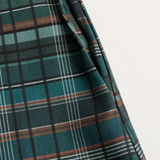 Lydia | Plaid Lapel Single-Breasted Maxi Dress