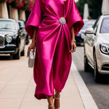 Vera - Radiant Satin Maxi Dress