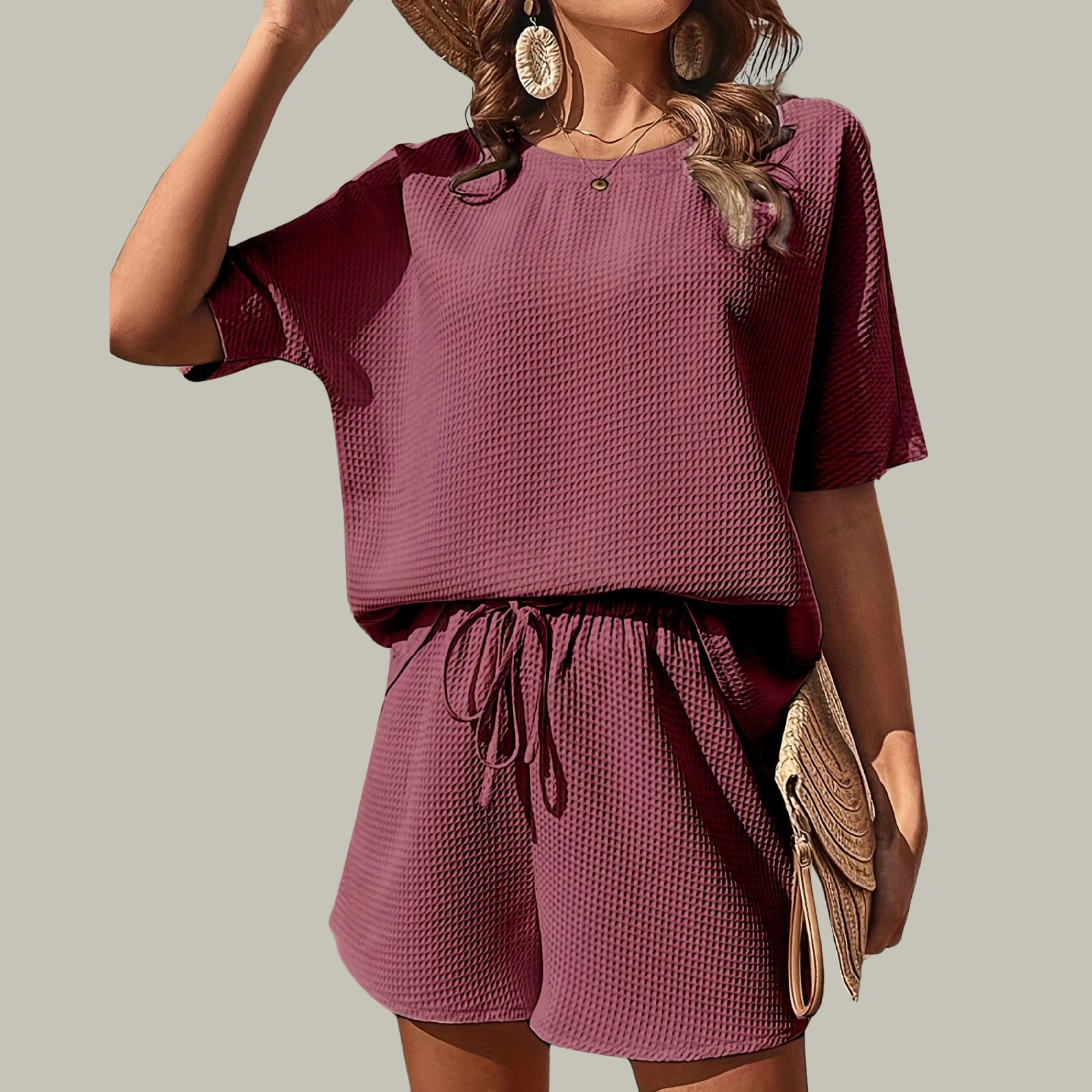NIEVES™ – Relaxed Plus Size Summer Lounge Ensemble
