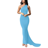 EVIERA™ – Stylish Ruched Backless Maxi Gown