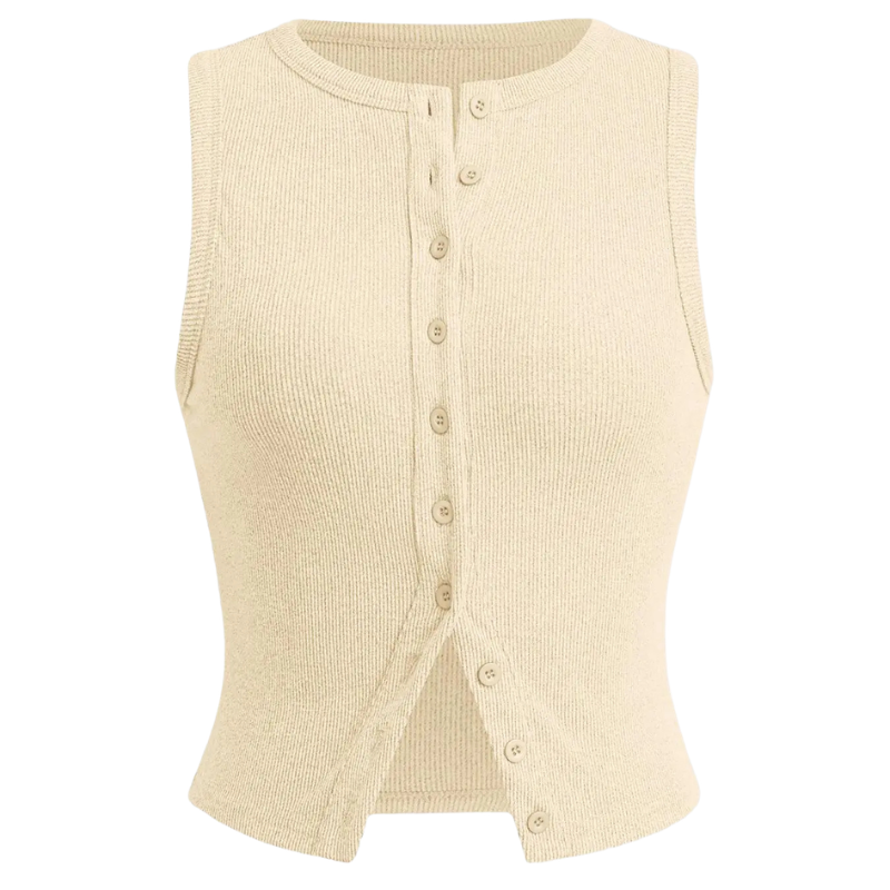 Kylie - Timeless Ribbed Casual Crop Tee