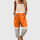 Ally - Sunset Striped Overalls