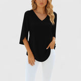 Violetta | Elegant V-Neck Blouse