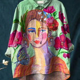 Ava - Oil Painting Print T-Shirt