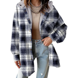 TALLULAH™ - Cozy Hooded Plaid Jacket with Relaxed Fit