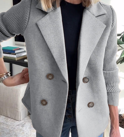 SORELLE™ - Chic Knit-Sleeve Blazer