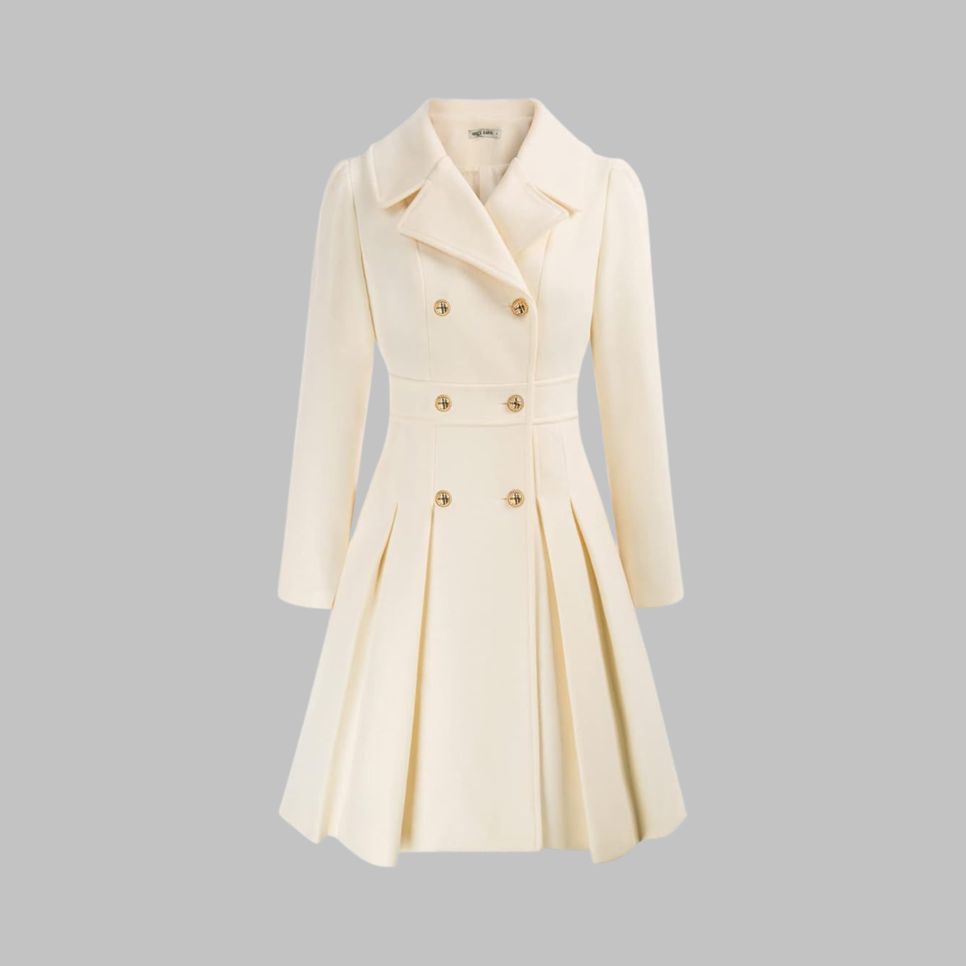 DAMI™ - Elegant Double-Breasted Long Sleeve Coat