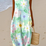 Erin Floral Pastel Midi Dress