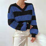MORTA™ - Cozy V-Neck Long Sleeve Knit Sweater