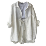 VERA™ – Contemporary Button-Up Shorts Ensemble