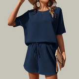 NIEVES™ – Plus Size Summer Lounge Set for Casual Comfort