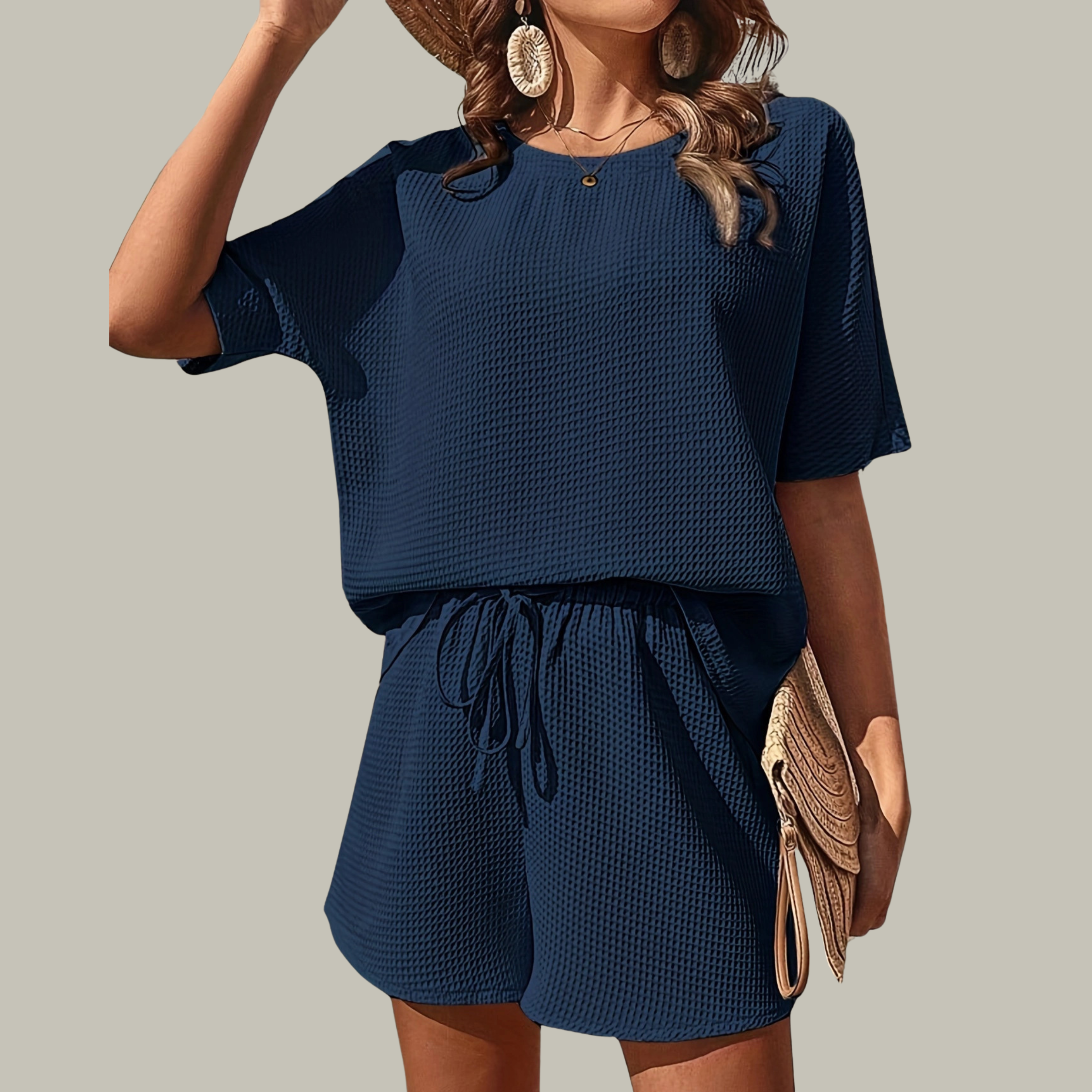 NIEVES™ – Relaxed Plus Size Summer Lounge Ensemble