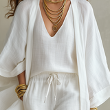 Effortless Three-Piece Lightweight Layered Outfit