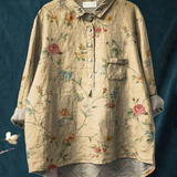 Emily - Retro Floral Graphic T-Shirt