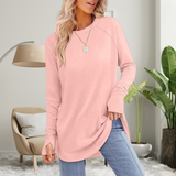 Stellan - Relaxed Long Sleeve Top with Thumb Holes