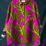 Retro Floral Garden T-Shirt for Summer