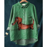 Paisley Pattern Dog Art Tee