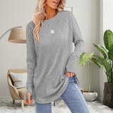Stellan - Relaxed Long Sleeve Top with Thumb Holes