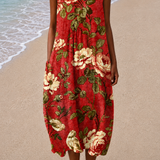 Grace - Women's Midi Dress with Sleeveless Relaxed Fit
