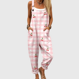 Jessica – Cherry Print Picnic Overalls