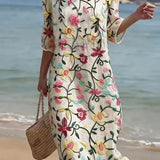 Women's Relaxed Floral Print Dress