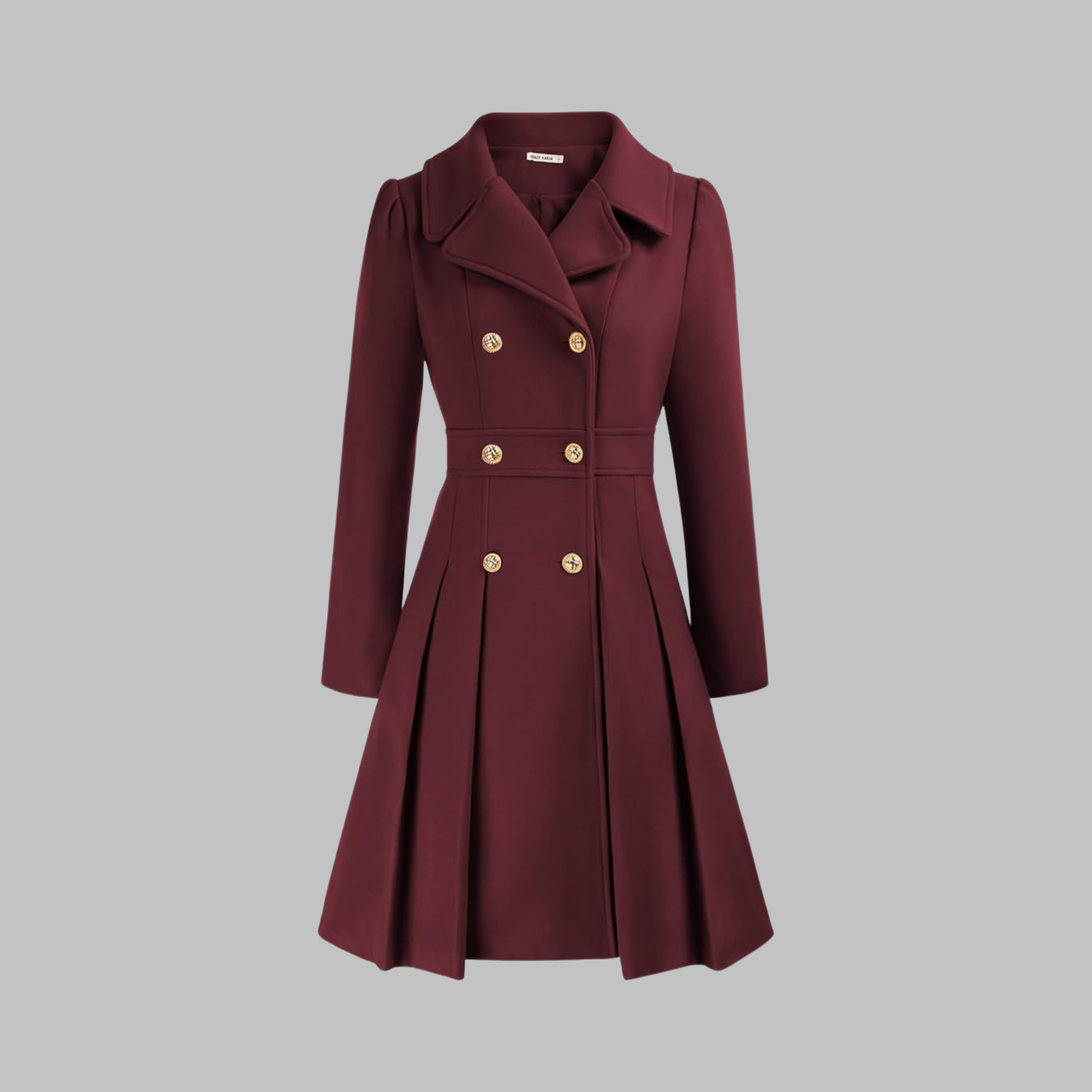 DAMI™ - Elegant Double-Breasted Long Sleeve Coat