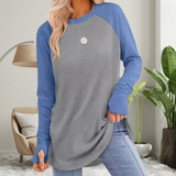 Stellan - Relaxed Long Sleeve Top with Thumb Holes