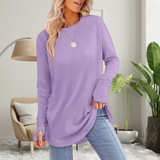Stellan - Relaxed Long Sleeve Top with Thumb Holes