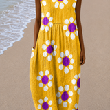 Lily - Women's Sleeveless Midi Dress with Relaxed Fit