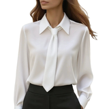 Jonnie - Contemporary Long Sleeve Shirt with Tie Detail