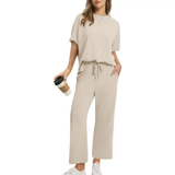JULIE™ – Women's Relaxed Fit Cropped Lounge Set