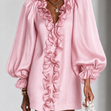 Ottilie | Mini Dress with Ruffled Puff Sleeves