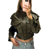 KREAY™ – Timeless Leather Motorcycle Jacket