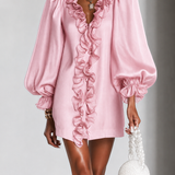 Ottilie | Mini Dress with Ruffled Puff Sleeves