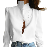 Eliza - Sophisticated Long Sleeve Button-Up Shirt