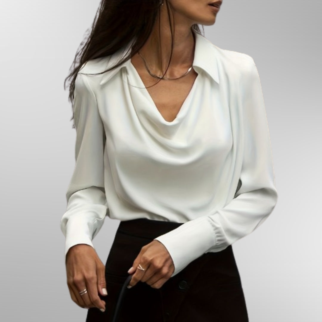 Violet | Chic Satin Blouse
