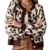 MARIZA™ – Elegant Leopard Print Cardigan