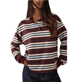 AIKO™ – Elegant Striped Long Sleeve Tee