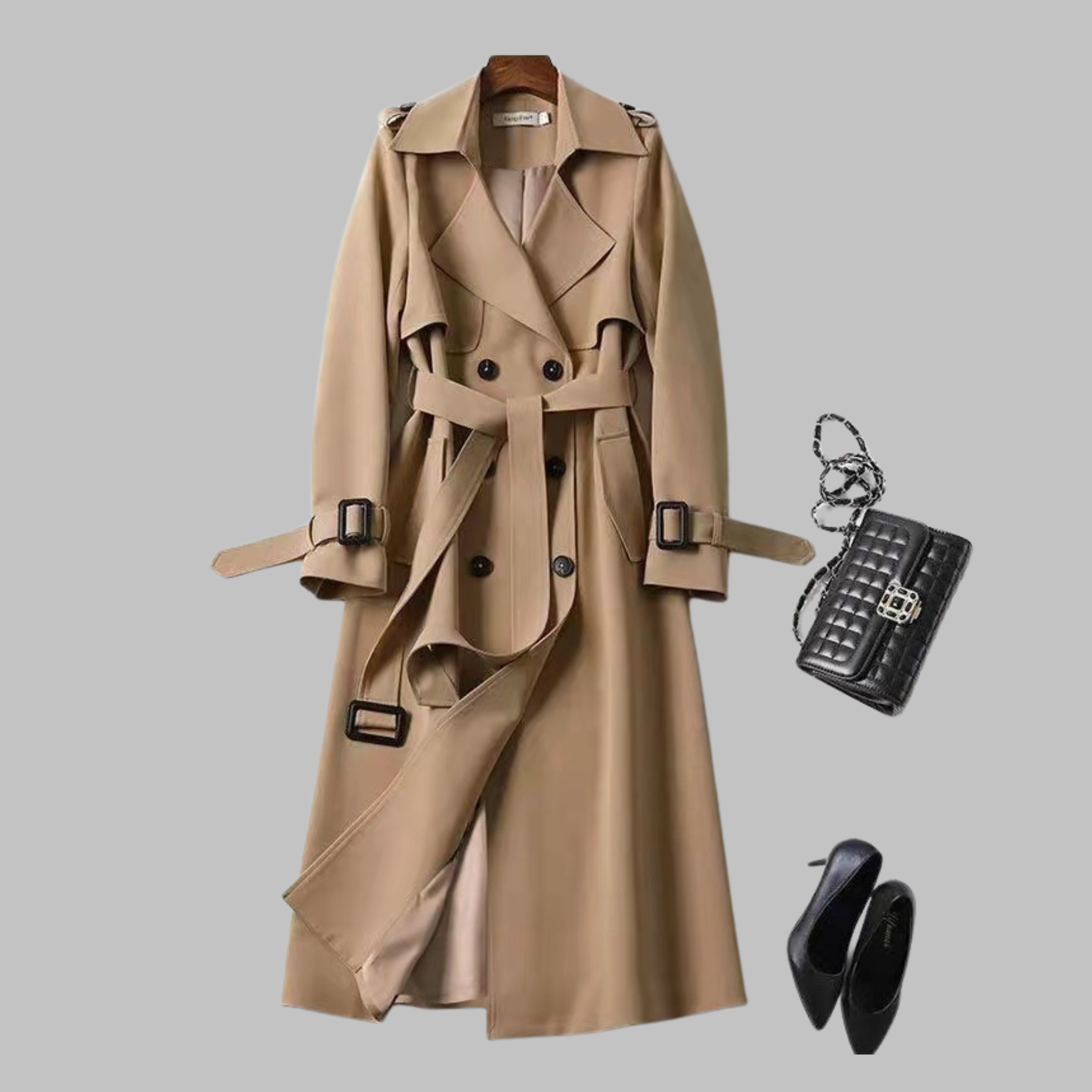 TIA™ - Stylish Knee-Length Relaxed Fit Coat