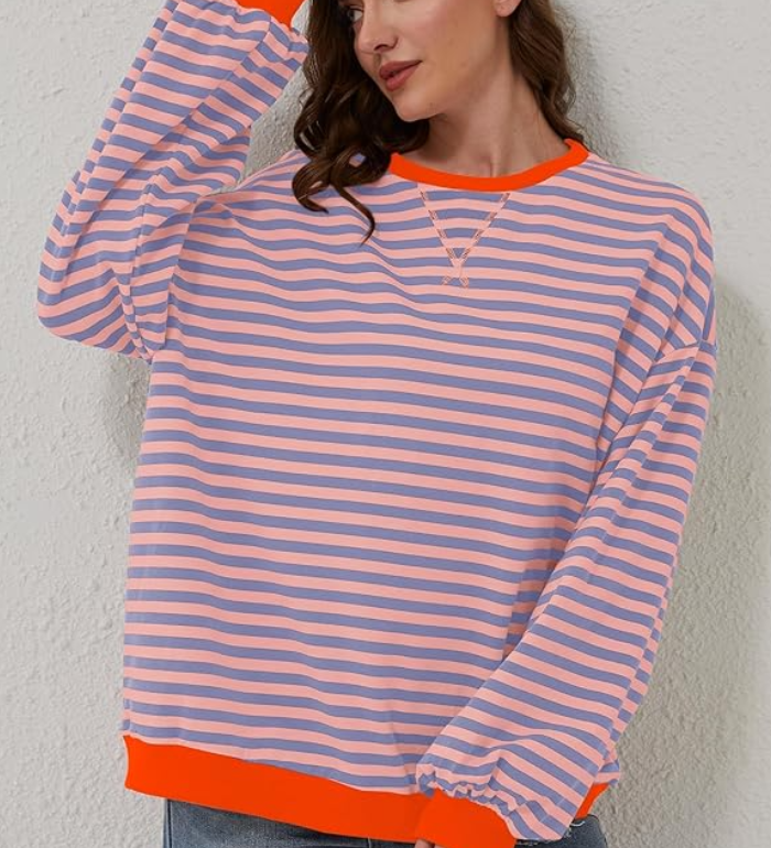 Ashley | Fun Striped Knit Sweater
