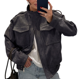 TRISH™ – Sleek Stand Collar Casual Jacket