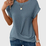 Isa | Chic Crew Neck Blouse