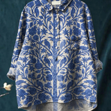 Eliza - Floral Shirt with Indian Inspiration