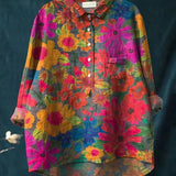 Gianna - Botanical Print T-Shirt