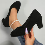 Noelle – Wide-Toe Suede Pumps for Ultimate Comfort